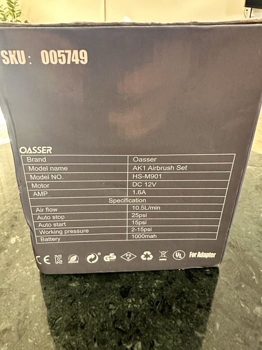 Set Aerograf Airbrush Oasser AK1