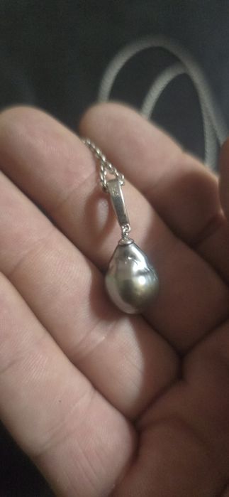 Colier argint perla Naturală