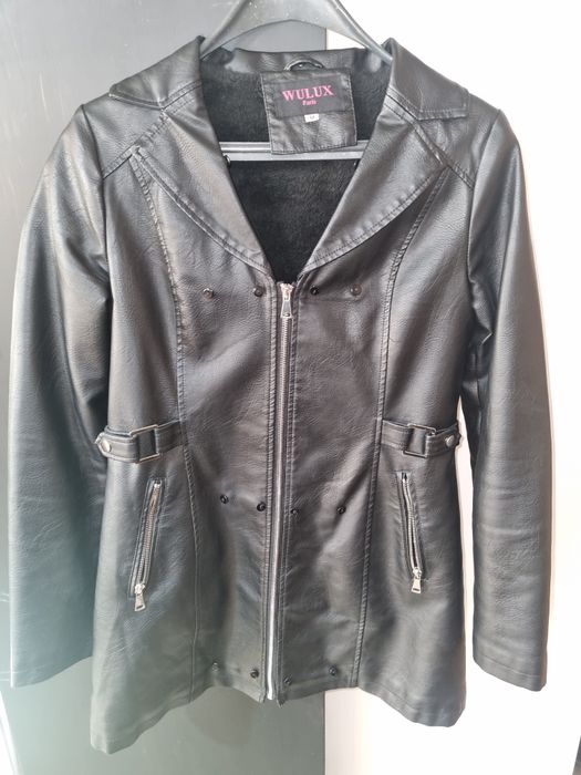 Дамско кожено палто