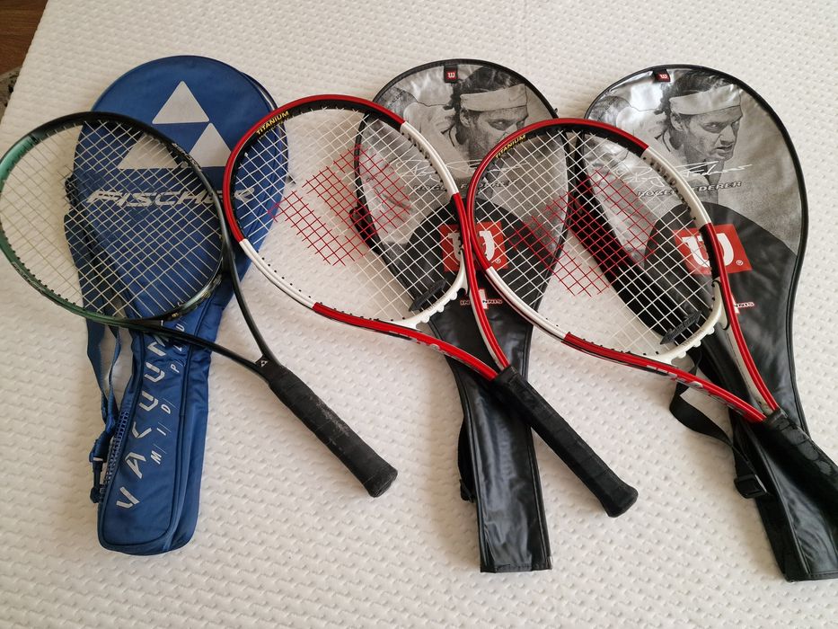 Rachete tenis Wilson Titanium Roger Federer și Fischer Vacumm Exclusiv