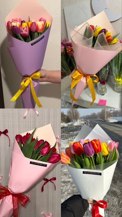 Тюльпаны 8 марта букеты из тюльпанов
