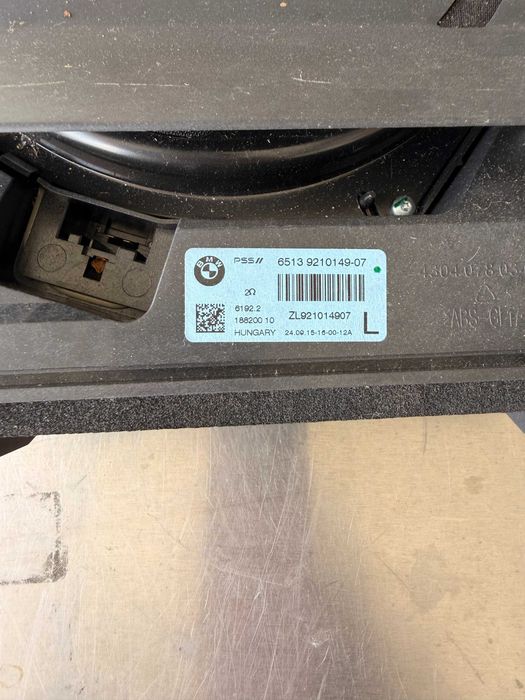 BMW F30 говорители, субуфери под седалките, underseat woofer, speakers, бас и тонколони – аудио БМВ 328i xDrive