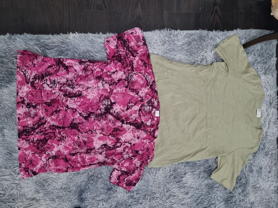 Lot 9 bluze / tricouri / topuri damă XL