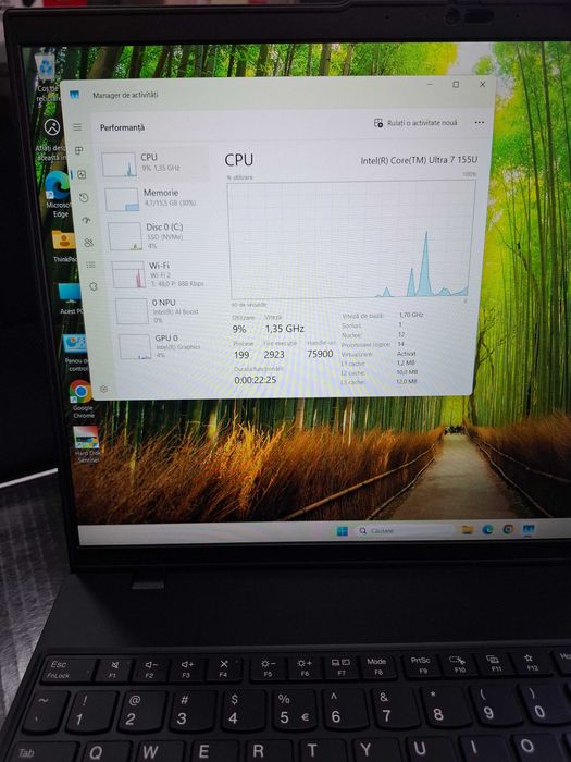 Laptop Lenovo 16'' IPS ThinkPad L16 Gen 1, Ultra 7 155U, 16GB DDR5, 512GB SSD