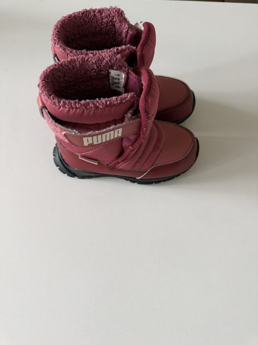 Puma, Непромокаеми боти Nieve с велкро, Червен, размер 24