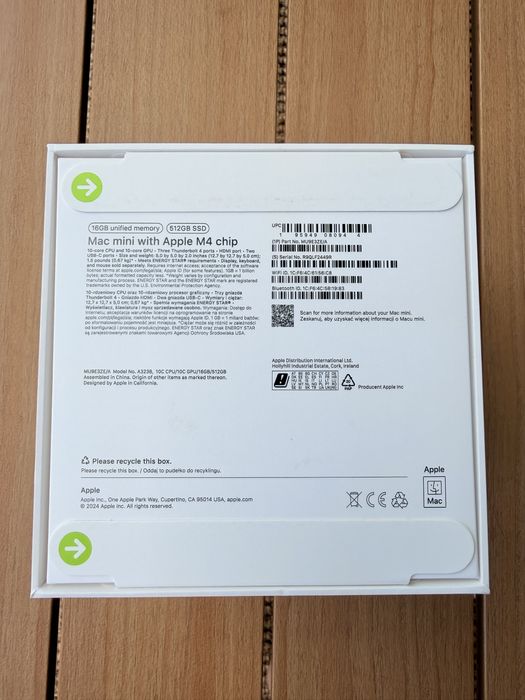 Mac Mini Apple M4, 16GB RAM, 512GB SSD – Nou, Sigilat