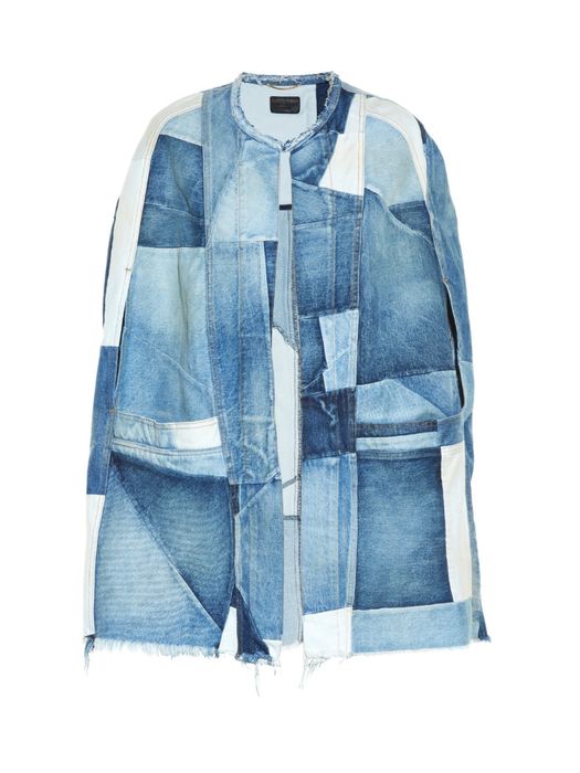 Saint Lauren Denim Cape