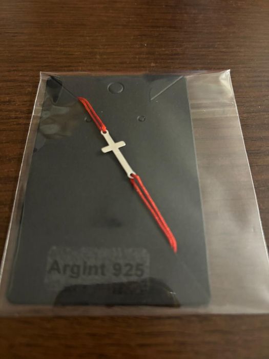 Bratara din argint 925 cu snur reglabil simplu  dau impletit