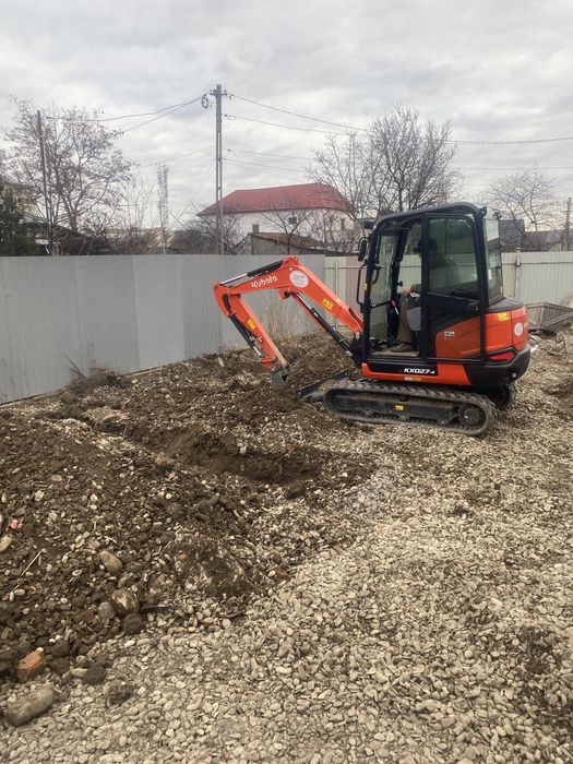 Inchirieri Miniexcavator 2,7 T Kubota