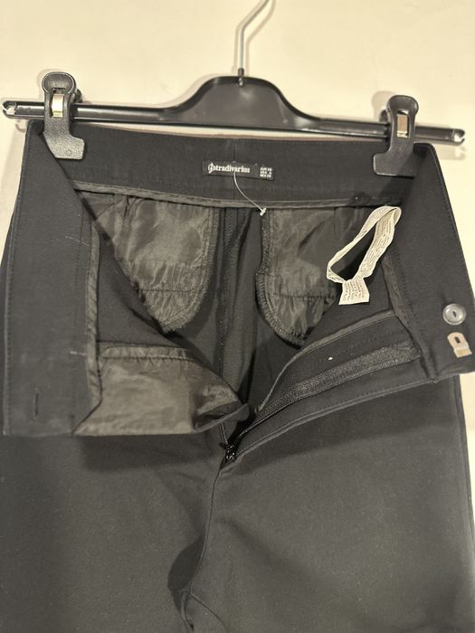 Pantaloni eleganti, de birou, treisferturi, Stradivarius, 36(S)
