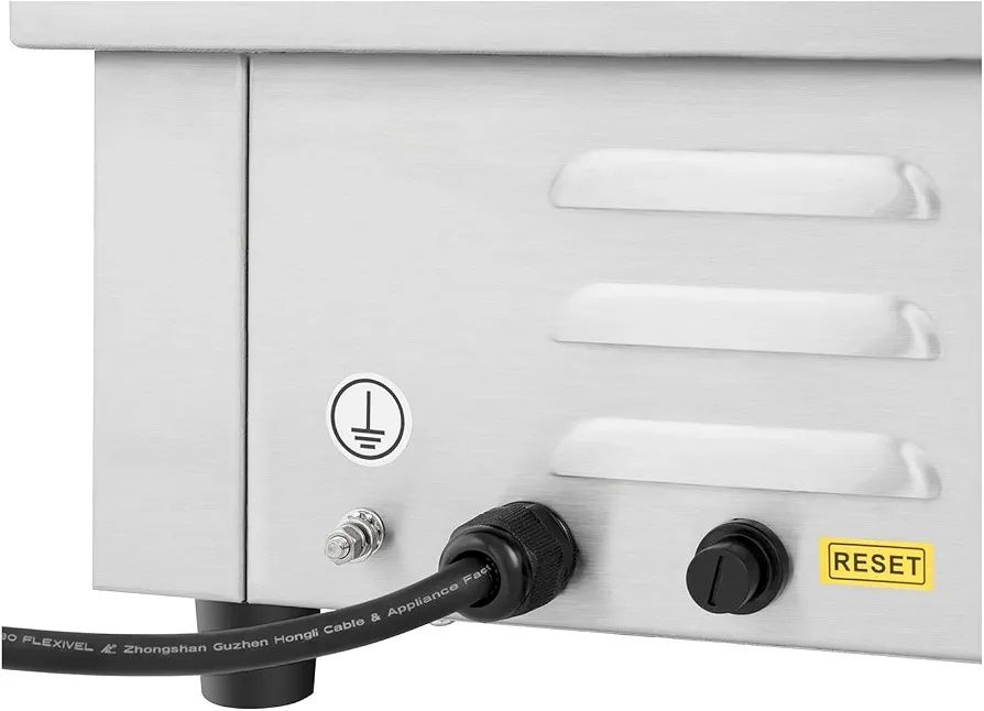 Royal Catering RC-EG001  професионална двойна електрическа скара 730 x 400 мм гладка 2 x 2200 W плоча за грил електрическа плоча за грил.