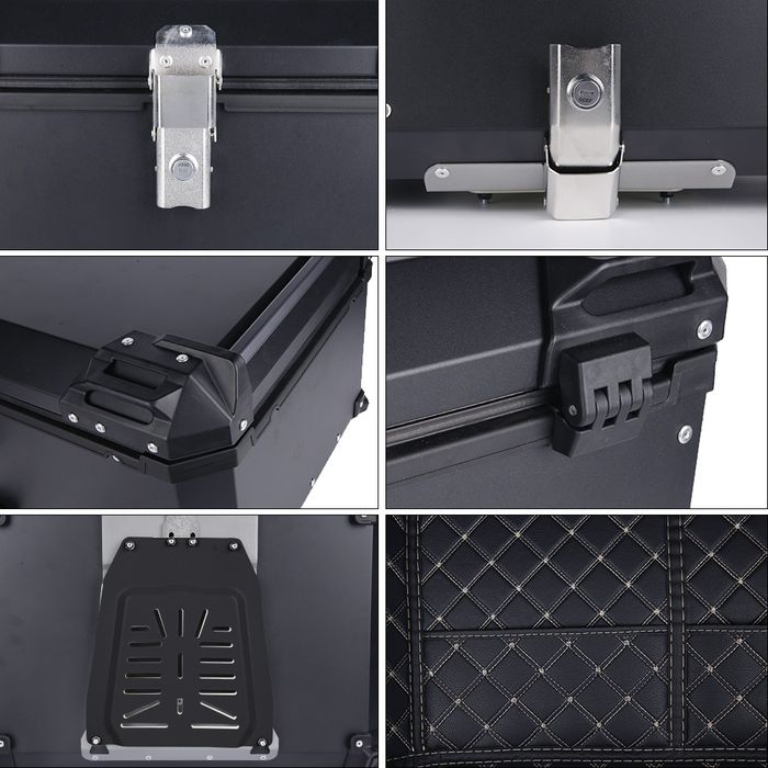 Topcase moto aluminiu 65L, universal (NOU)