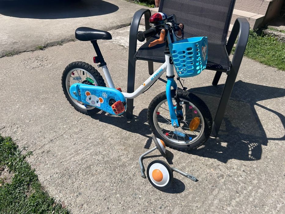 Bicicleta  copii cu roti ajutatoare 2-5 ani