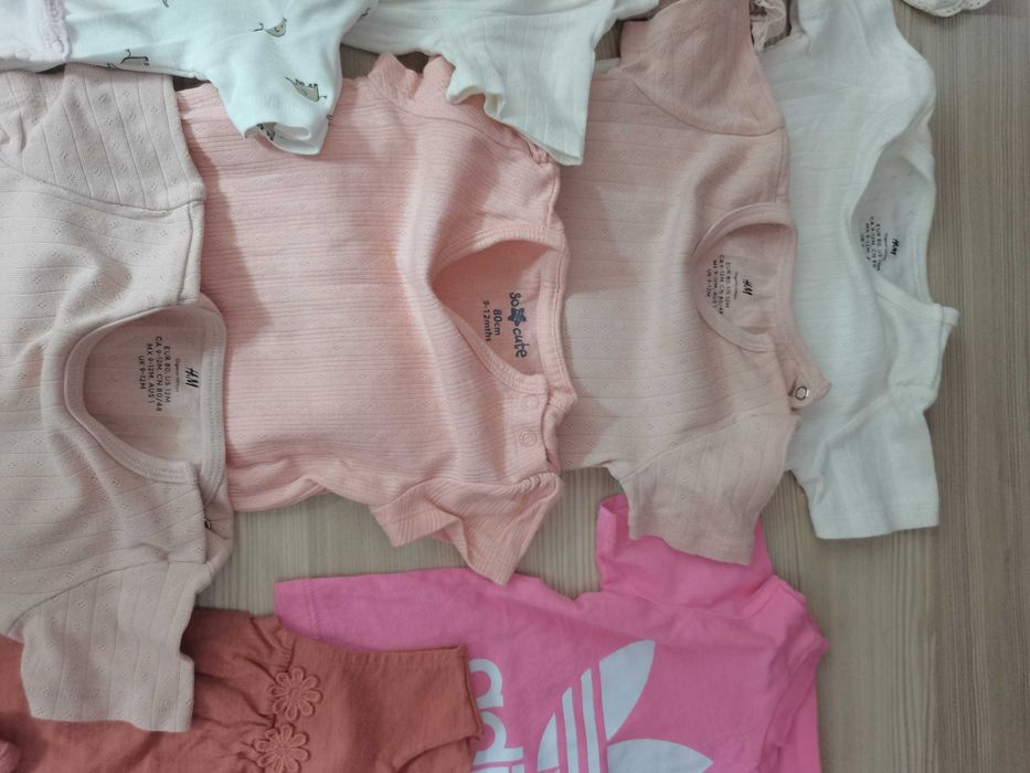 Set body-uri+bluze fetita ptr vara marimea 80