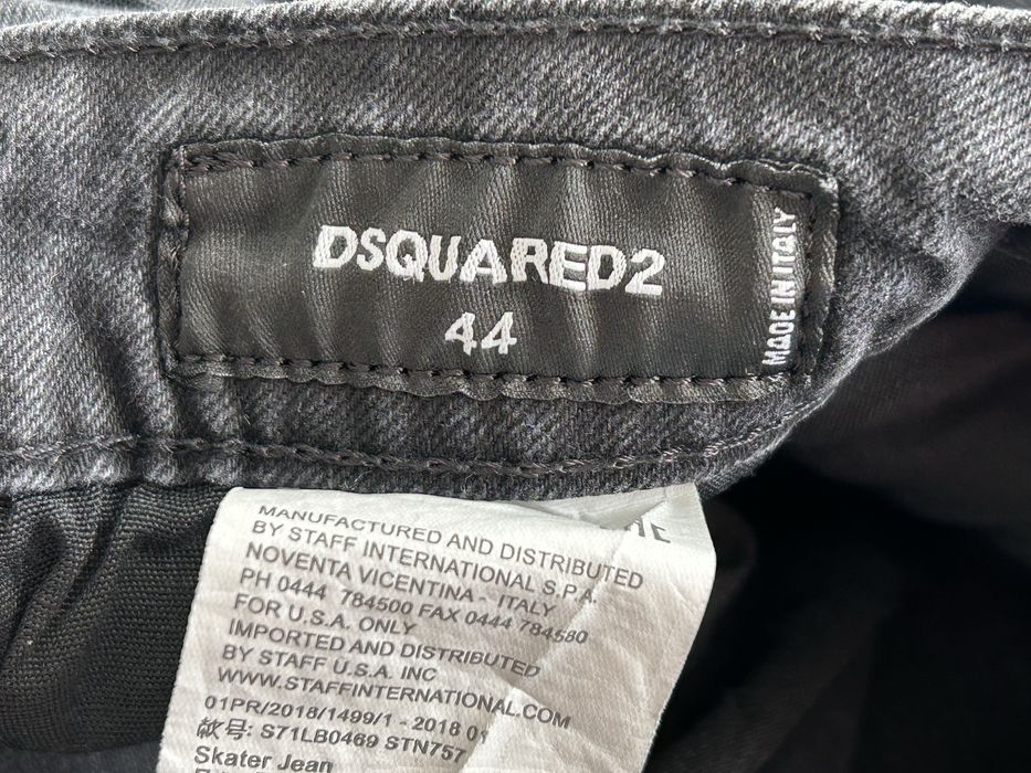 Dsquared2 Black Denim Medium Straight