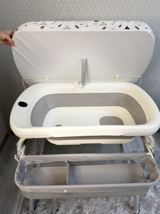 Пеленальный  купалный ванночка с термометром