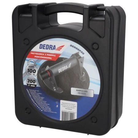 Вендуза с вакумна помпа DEDRA DED06P20 200mm / до 100кг