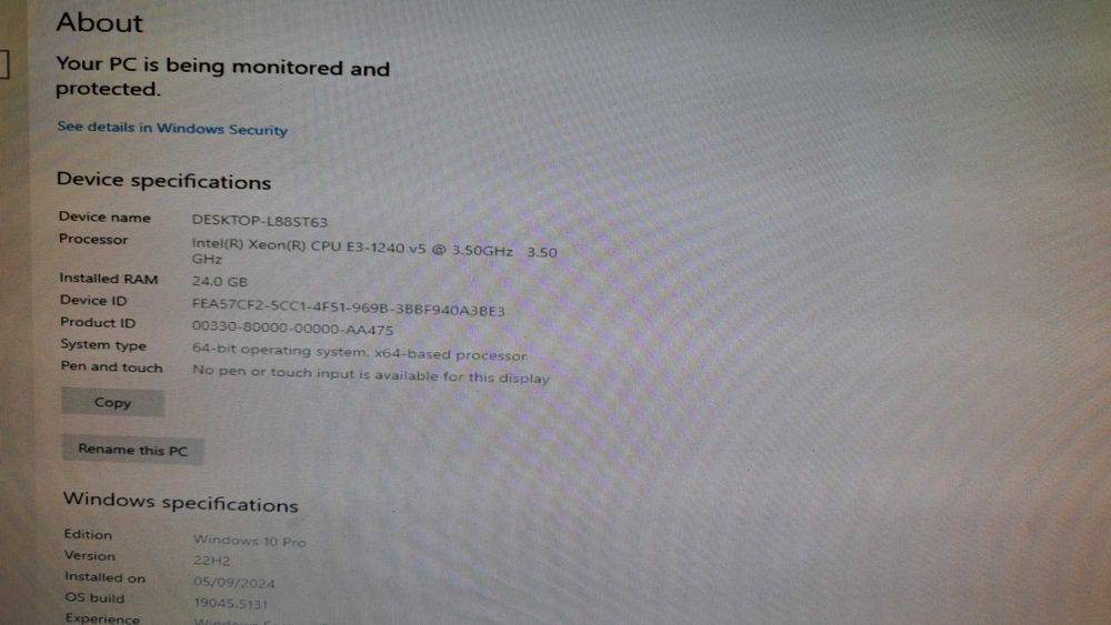 Fujitsu Siemens PRIMERGY TX1320 M2 Xeon / 24GB DDR4/ 1TB Nvme drive