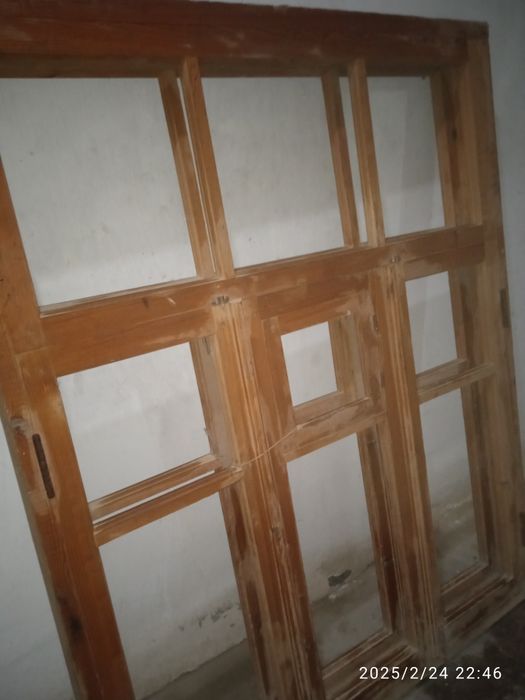 Окна рама из материала берёза