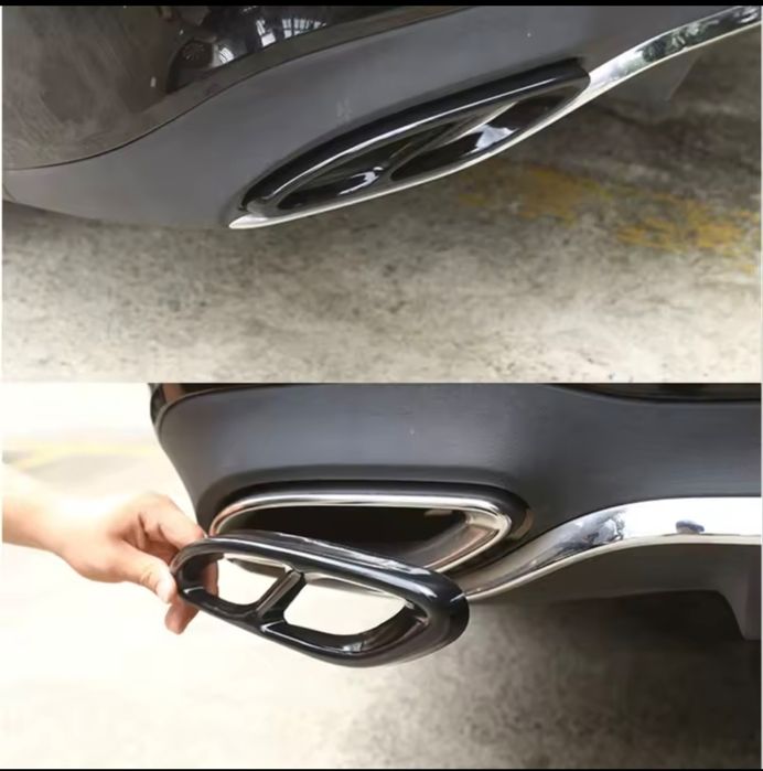 Мерцедес стикери двойни накрайници за ауспух C/E - клас