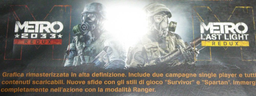 Metro Redux PS4 Playstation 4 2 jocuri Metro 2033 Last Light