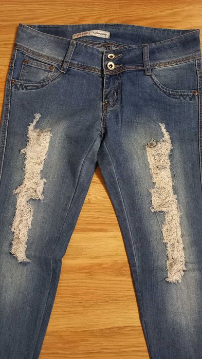 Дамски сини дънки