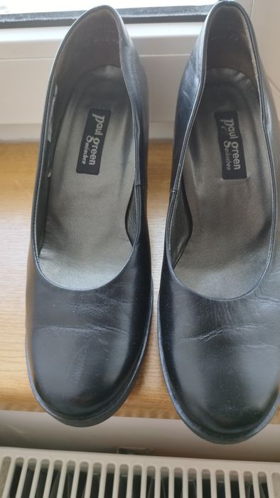 Vând pantofi piele negri Paul Green 39