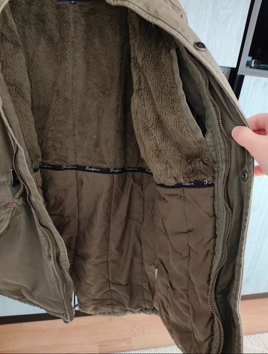 Geaca parka kaki