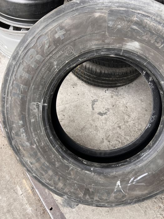 2 anvelope trailer/camion 245/70/17.5 , Continental , 8.5-9.5 mm
