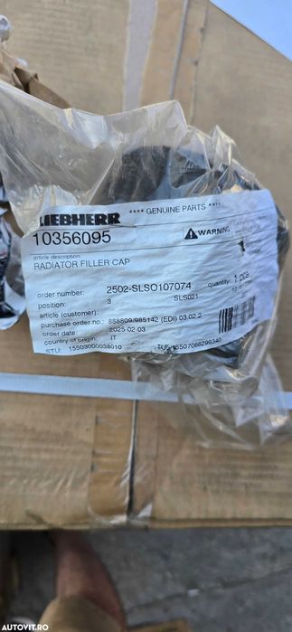 Lot Piese ORIGINALE Utilaje Noi JCB, Liebherr, WABCO, CVA