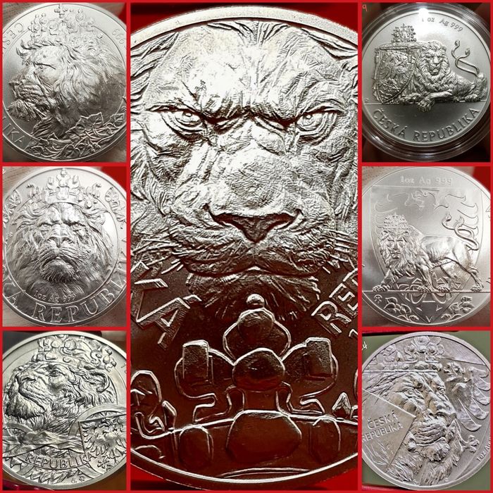 Leul Cehiei, Uriasi ai Epocii de Gheata monede lingou argint 999