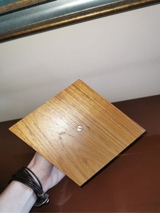 Фигура дървена ЗАРЧЕ масив орех кафява голяма дървена скулптура декор