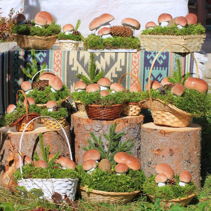 Кошница с Манатарки - Сувенир от Родопа. Ръчна изработка!