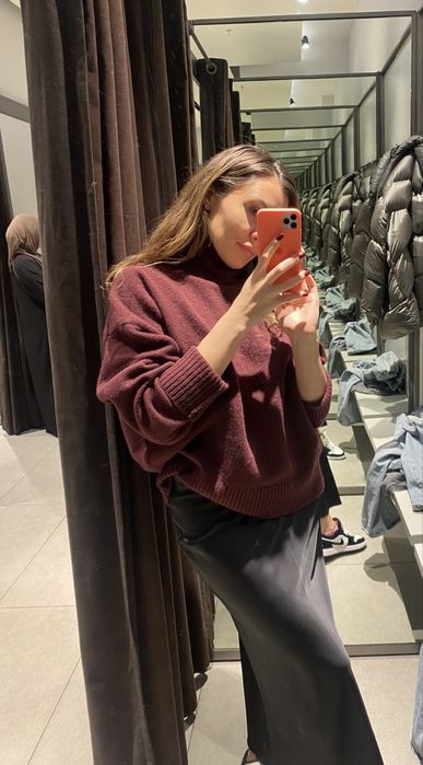 Свитер Zara бургундия
