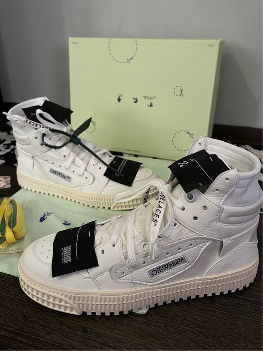 Off white Court 3.0 PIELE NATURALA