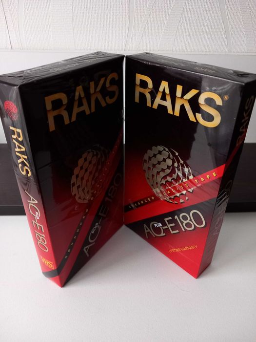 VHS Видеокасети RAKS AQ E180 нови, неразпечатани