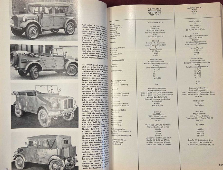 Немски бойни машини на 20ти век / Kraftfahrzeuge und Panzer der Reichswehr, Wehrmacht Und Bundeswehr