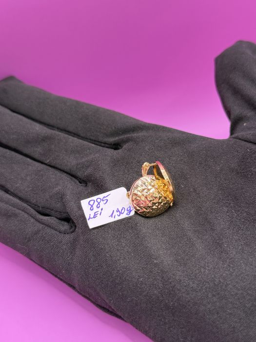 Cercei 14K/1,90g •Matei Amanet Margeanului•2371