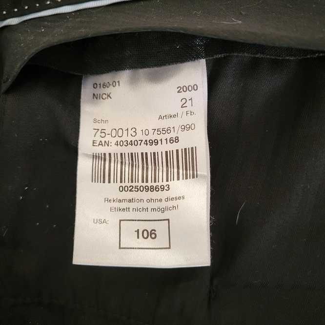 Pantaloni stofa 43% lână bărbați Rosner negru L-XL 96cm