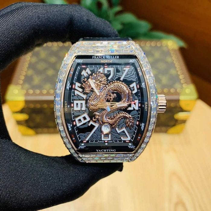 Автоматичен мъжки часовник Franck Muller Vanguard Dragon Baguette