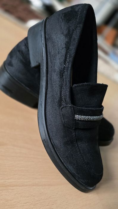 Замшевые балетки