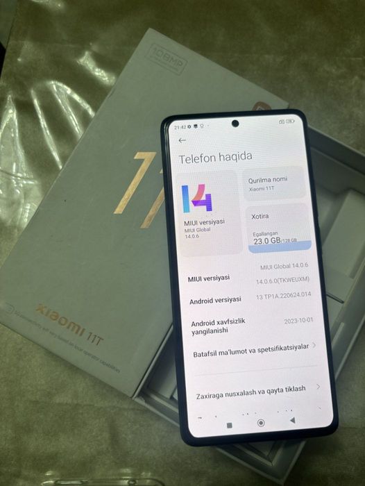 Xiaomi 11T 5G ideal Kelishamiz