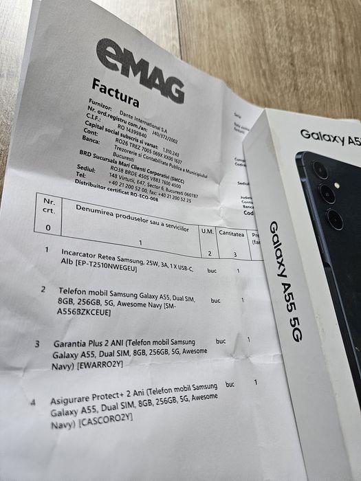 Samsung A55 5G, 256GB încă 3 ani garanție