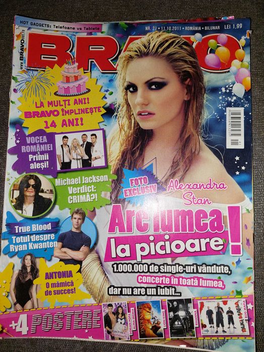 Revista Bravo de colectie- editie aniversara cu Alexandra Stan