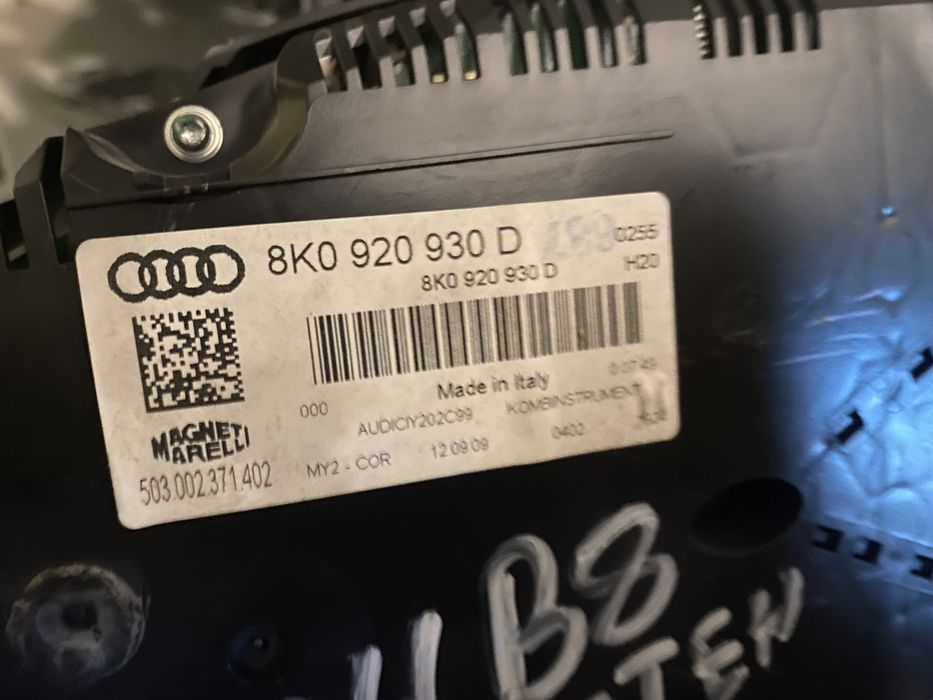 Табло, километраж за Audi A4 b8, Ауди А4 с цветен фис