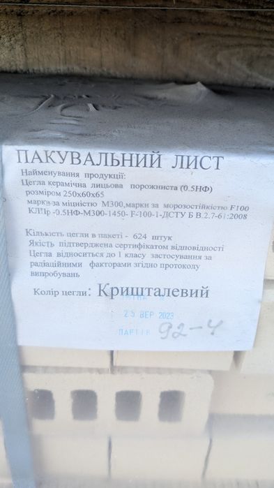 Кирпич облицовочный керамический