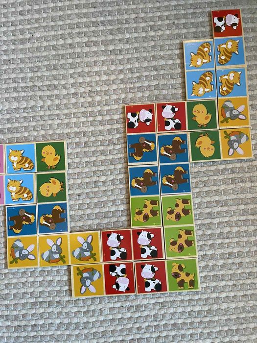 Дървено домино с животни 26 части