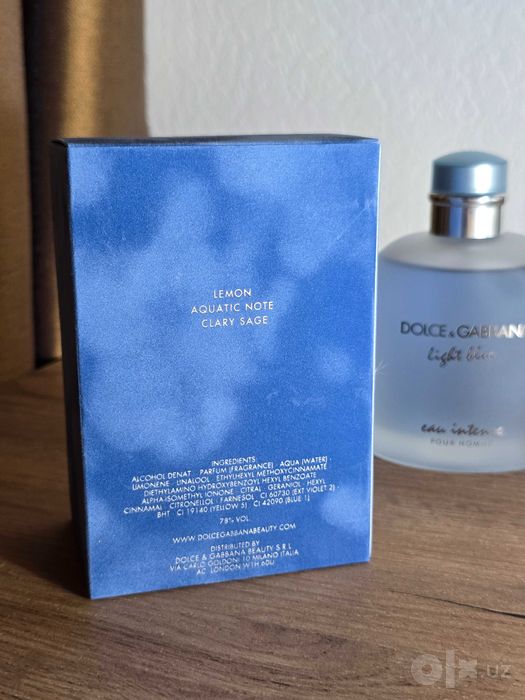 Dolce Gabbana Light Blue EDT + The Intense EDP Original Raspiv