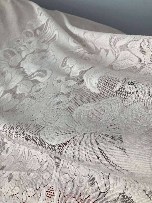 Перде бяла дантела