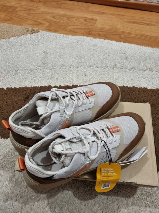 Sneakers Calvin Klein, Bej, Marimea 43, Nou cu Eticheta